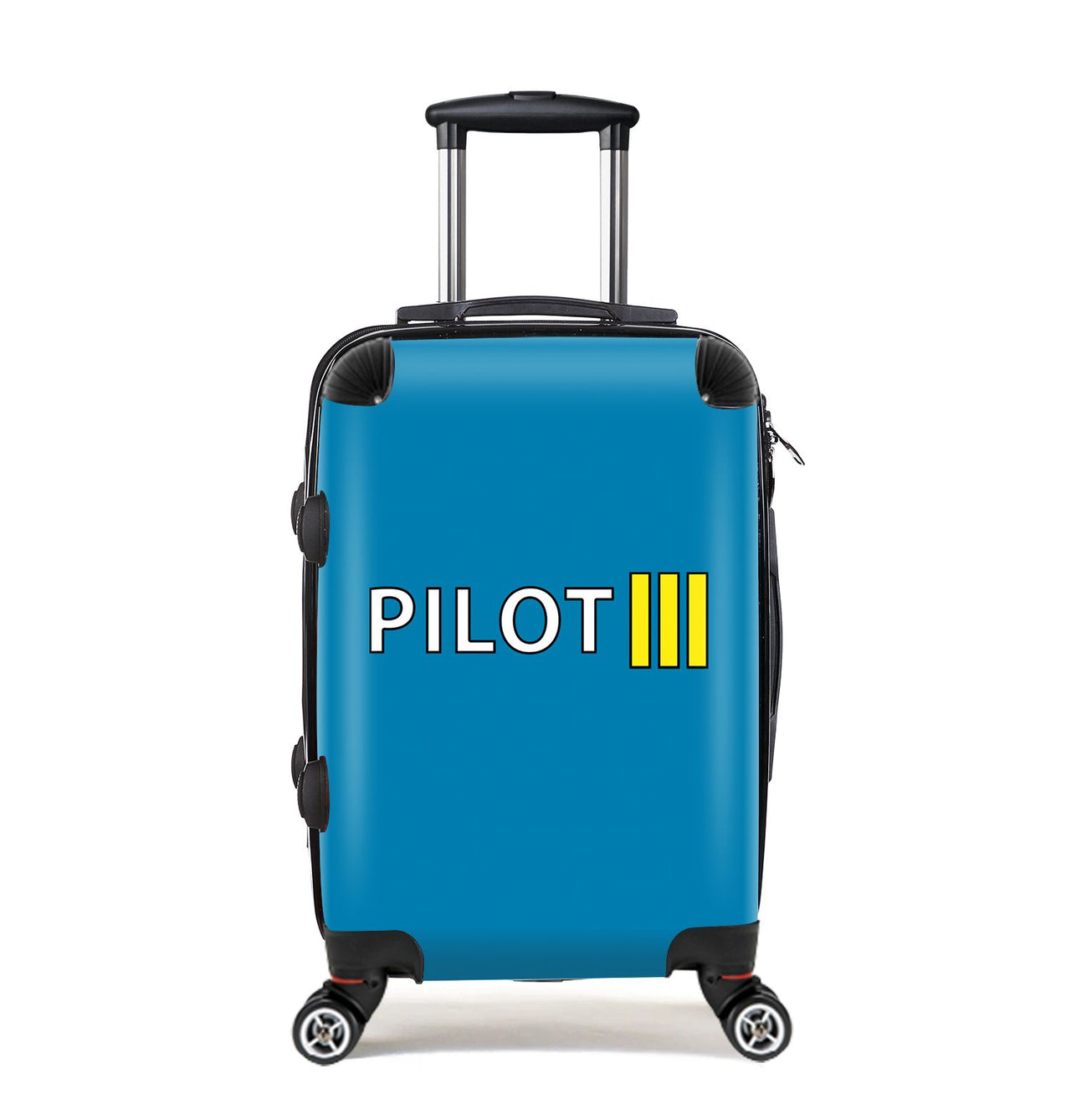 Pilot & Stripes (3 Lines) Designed Cabin Size Luggages