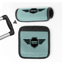 Thumbnail for Born To Fly & Badge Designed Neoprene Luggage Handle Covers
