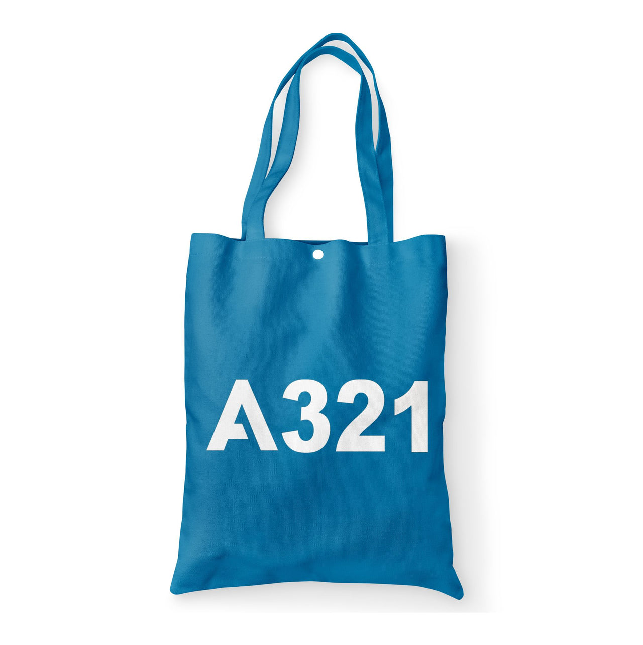 A321 Flat Text Designed Tote Bags