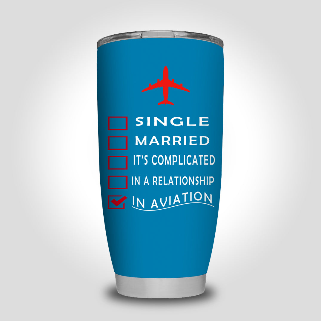 In Aviation Designed Tumbler Travel Mugs