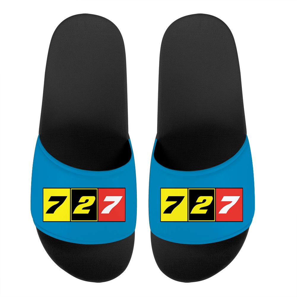 Flat Colourful 727 Designed Sport Slippers