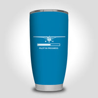 Thumbnail for Pilot In Progress (Cessna) Designed Tumbler Travel Mugs