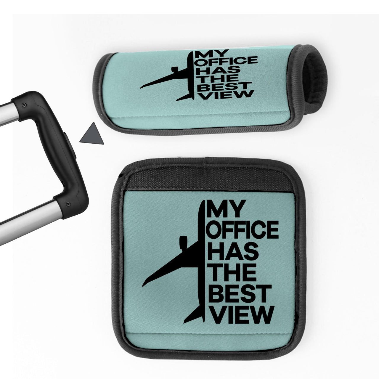 My Office Has The Best View Designed Neoprene Luggage Handle Covers