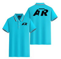 Thumbnail for ATR & Text Designed Stylish Polo T-Shirts (Double-Side)