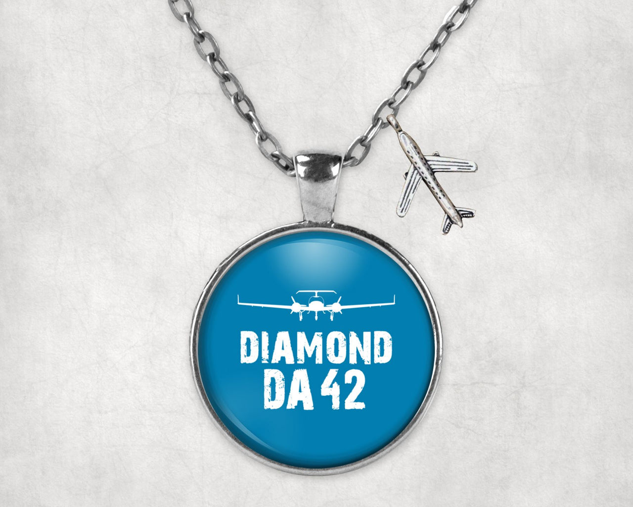 Diamond DA42 & Plane Designed Necklaces