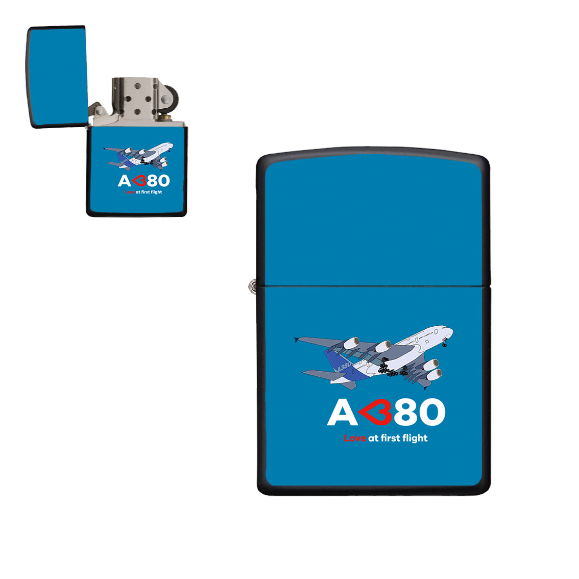 Airbus A380 Love at first flight Designed Metal Lighters