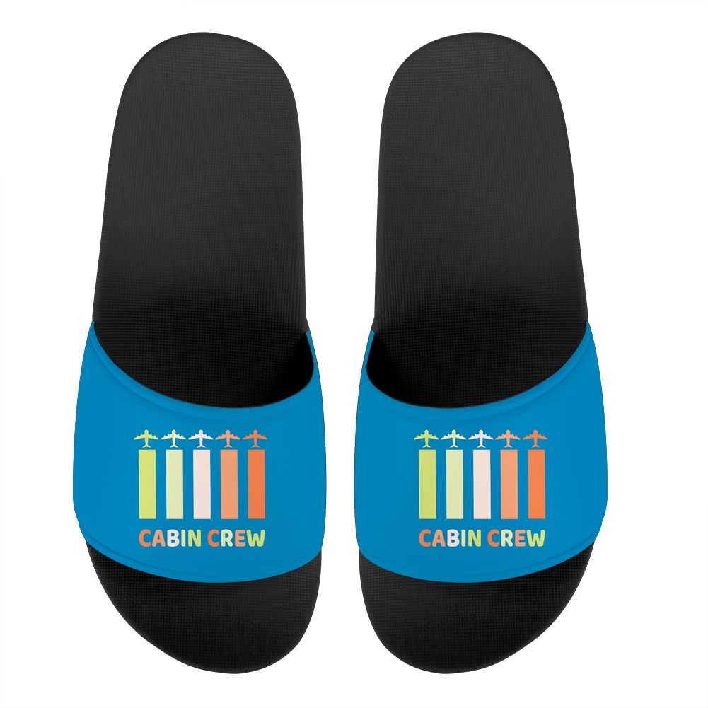 Colourful Cabin Crew Designed Sport Slippers