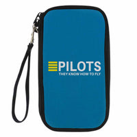 Thumbnail for Pilots They Know How To Fly Designed Travel Cases & Wallets