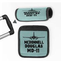 Thumbnail for McDonnell Douglas MD-11 & Plane Designed Neoprene Luggage Handle Covers