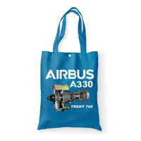 Thumbnail for Airbus A330 & Trent 700 Engine Designed Tote Bags