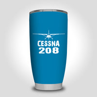 Thumbnail for Cessna 208 & Plane Designed Tumbler Travel Mugs