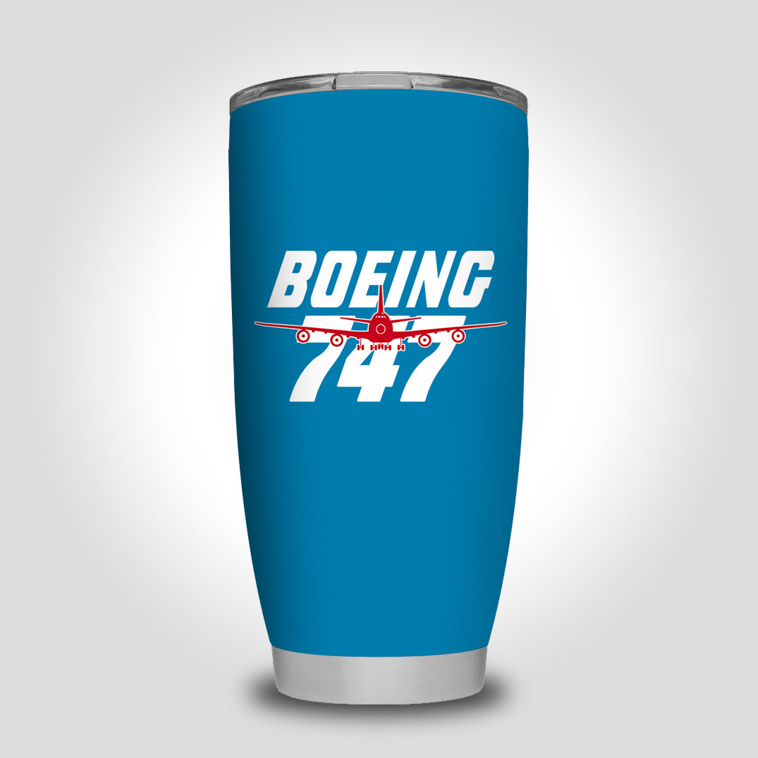 Amazing Boeing 747 Designed Tumbler Travel Mugs