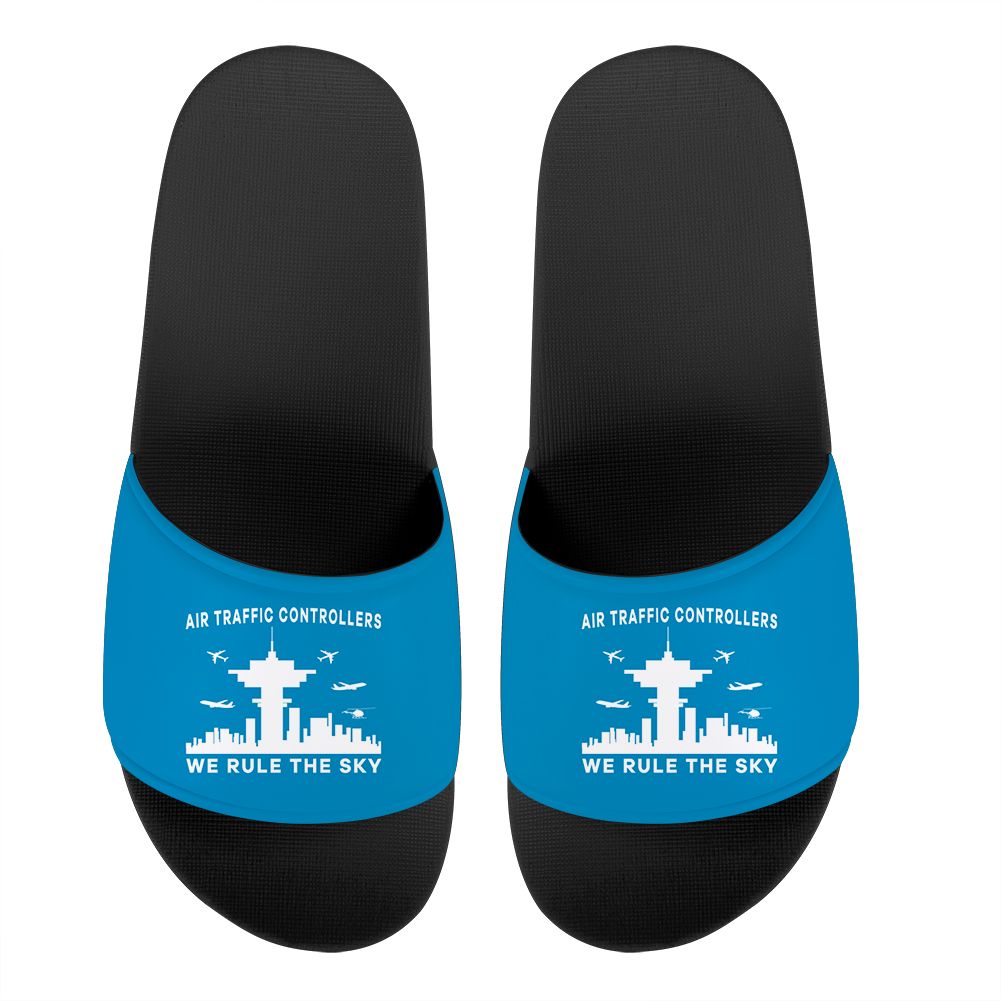 Air Traffic Controllers - We Rule The Sky Designed Sport Slippers