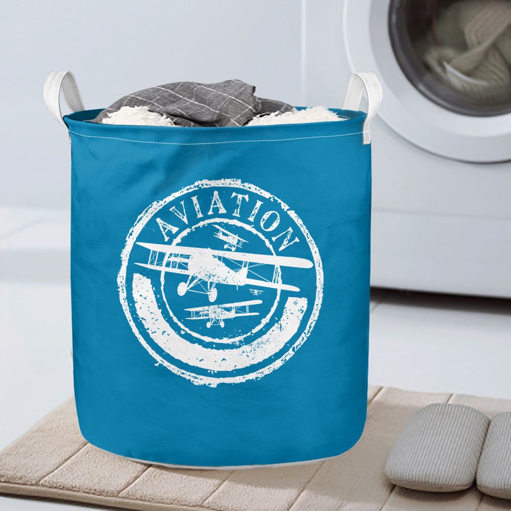 Aviation Lovers Designed Laundry Baskets
