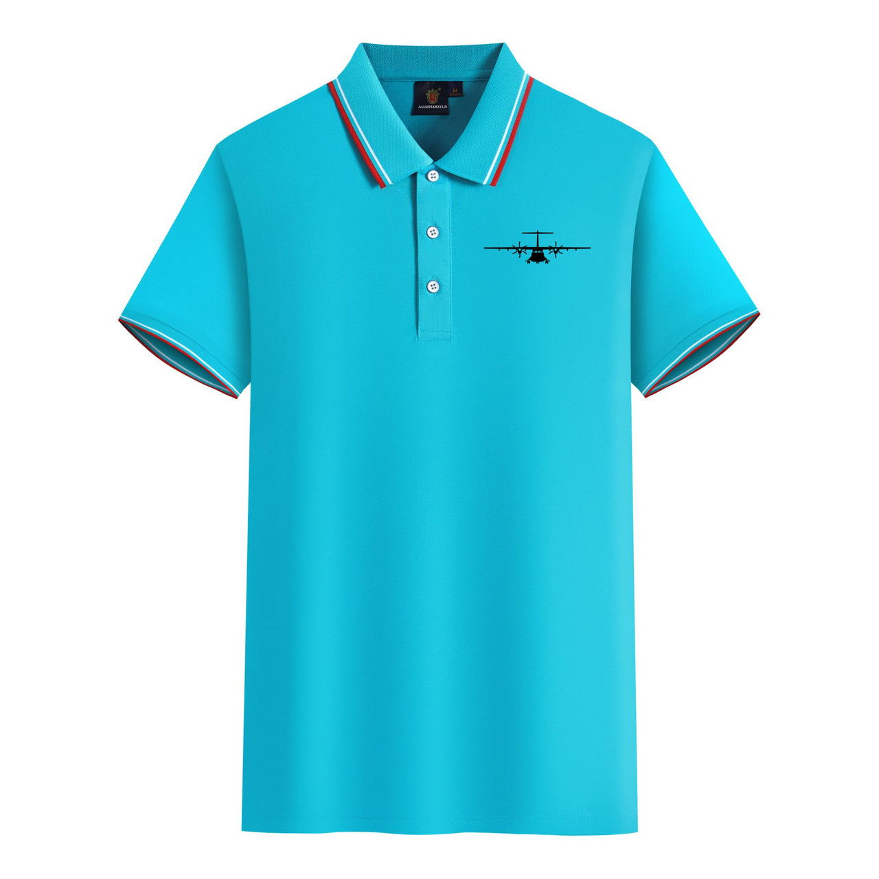 ATR-72 Silhouette Designed Stylish Polo T-Shirts
