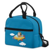 Thumbnail for Cartoon Little Boy Operating Plane Designed Lunch Bags