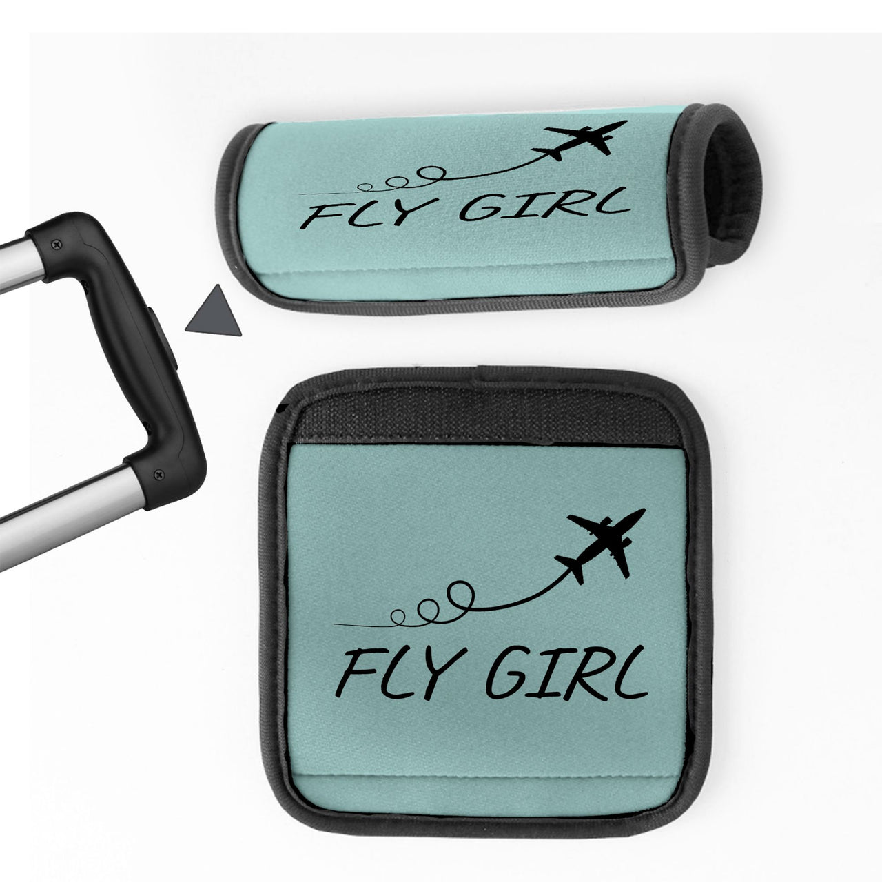 Just Fly It & Fly Girl Designed Neoprene Luggage Handle Covers