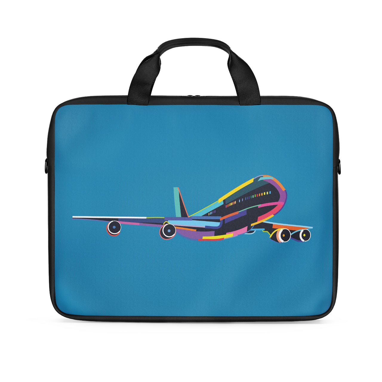 Multicolor Airplane Designed Laptop & Tablet Bags