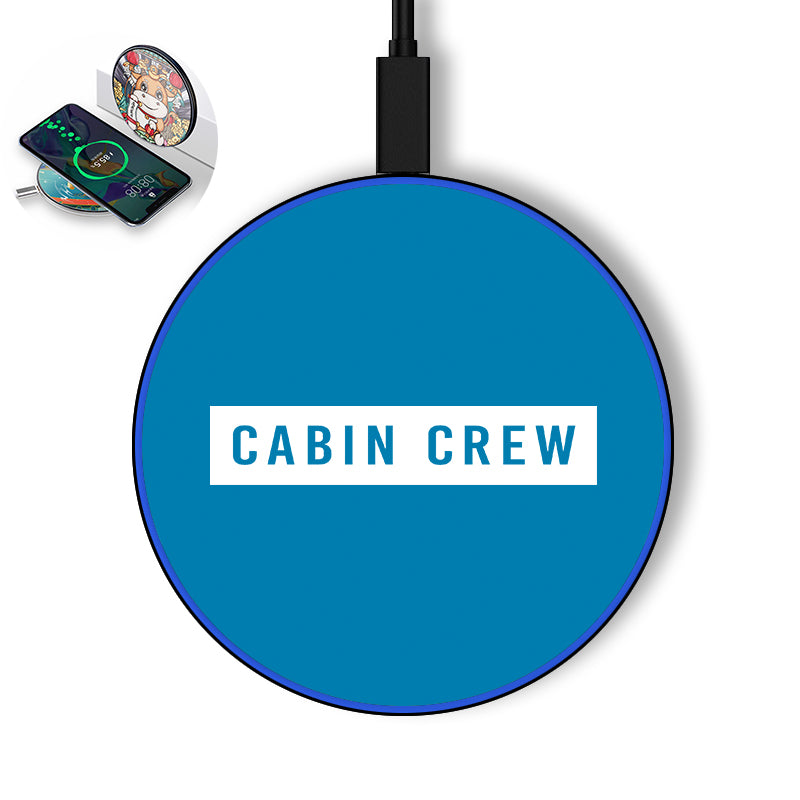 Cabin Crew Text Designed Wireless Chargers