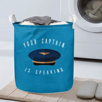 Thumbnail for Your Captain Is Speaking Designed Laundry Baskets