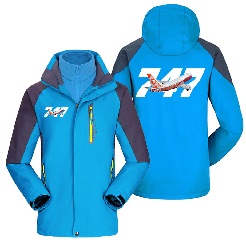 Super Boeing 747 Intercontinental Designed Thick Skiing Jackets