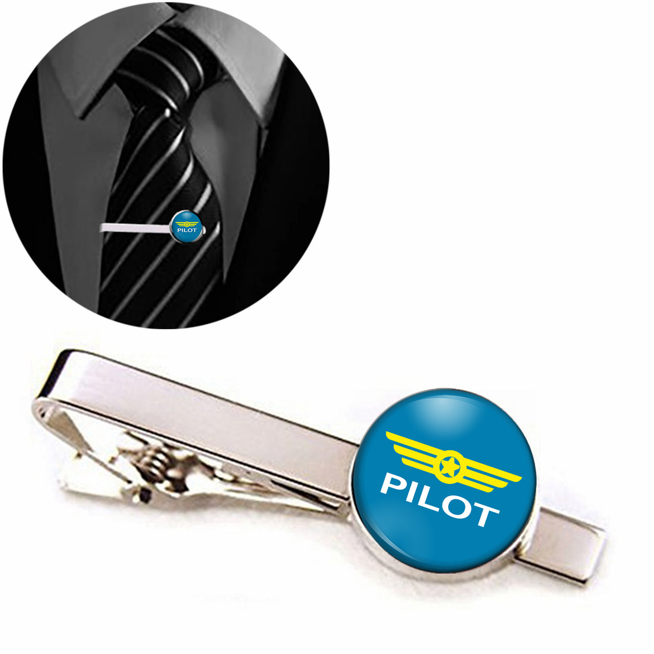 Pilot & Badge Designed Tie Clips