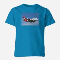 Thumbnail for Landing Qantas A380 Designed Children T-Shirts
