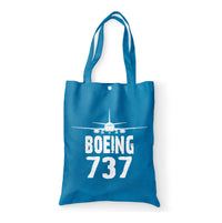 Thumbnail for Boeing 737 & Plane Designed Tote Bags