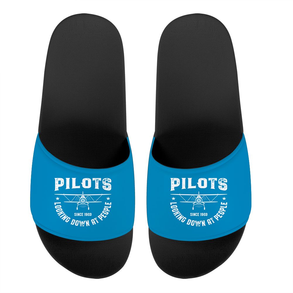 Pilots Looking Down at People Since 1903 Designed Sport Slippers