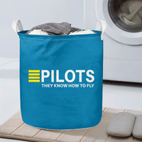 Thumbnail for Pilots They Know How To Fly Designed Laundry Baskets