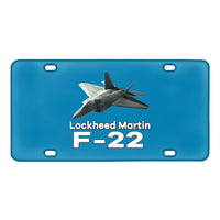 Thumbnail for The Lockheed Martin F22 Designed Metal (License) Plates