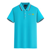 Thumbnail for CPT & 4 Lines Designed Stylish Polo T-Shirts