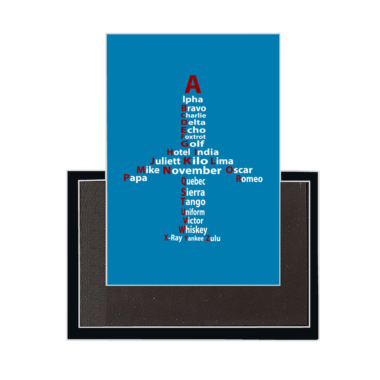 Airplane Shape Aviation Alphabet Designed Magnets