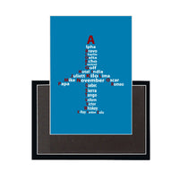 Thumbnail for Airplane Shape Aviation Alphabet Designed Magnets
