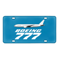 Thumbnail for The Boeing 777 Designed Metal (License) Plates