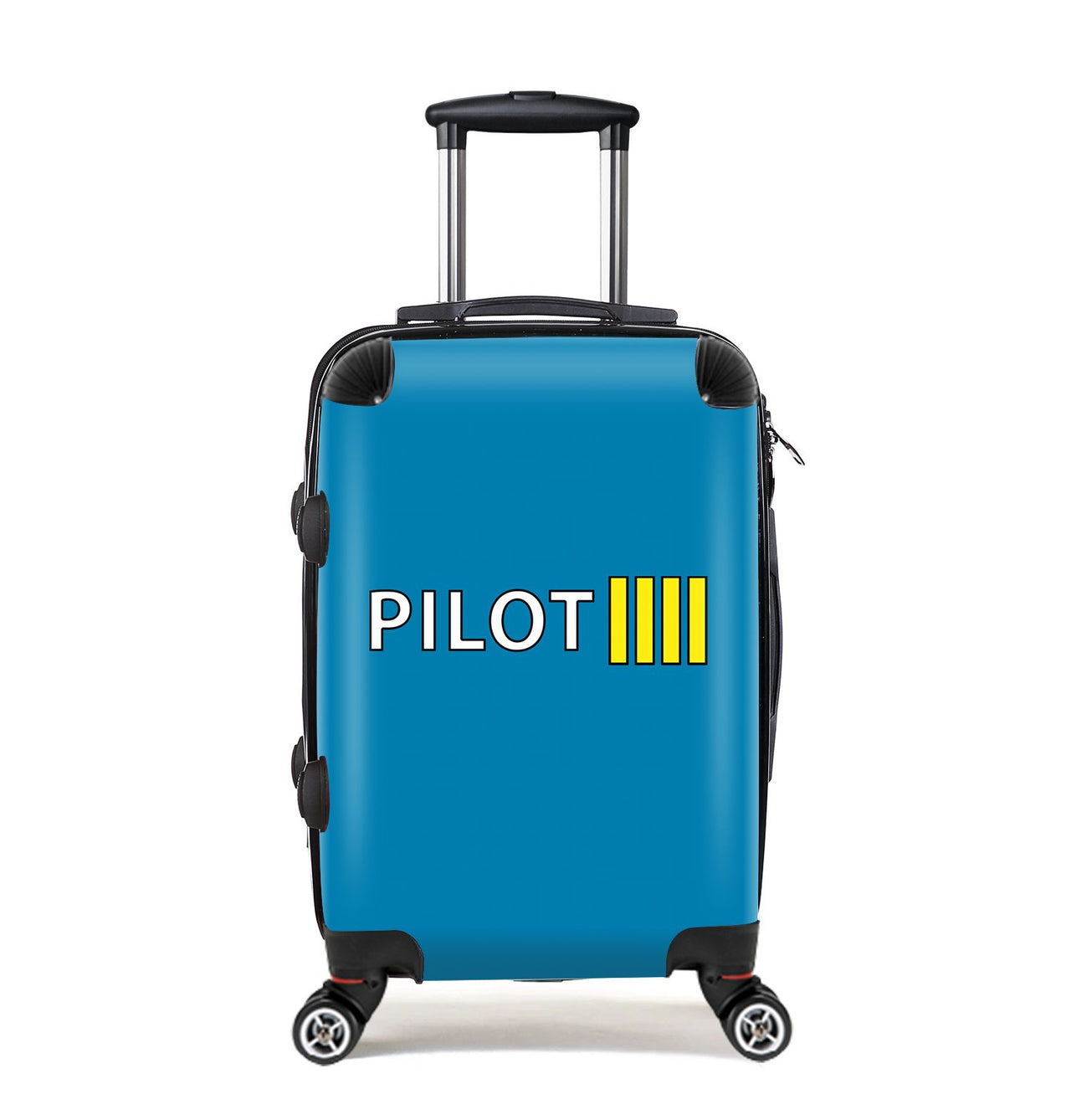 Pilot & Stripes (4 Lines) Designed Cabin Size Luggages