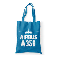 Thumbnail for Airbus A350 & Plane Designed Tote Bags