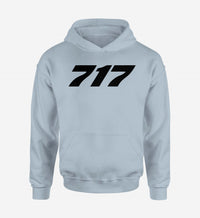 Thumbnail for 717 Flat Text Designed Hoodies