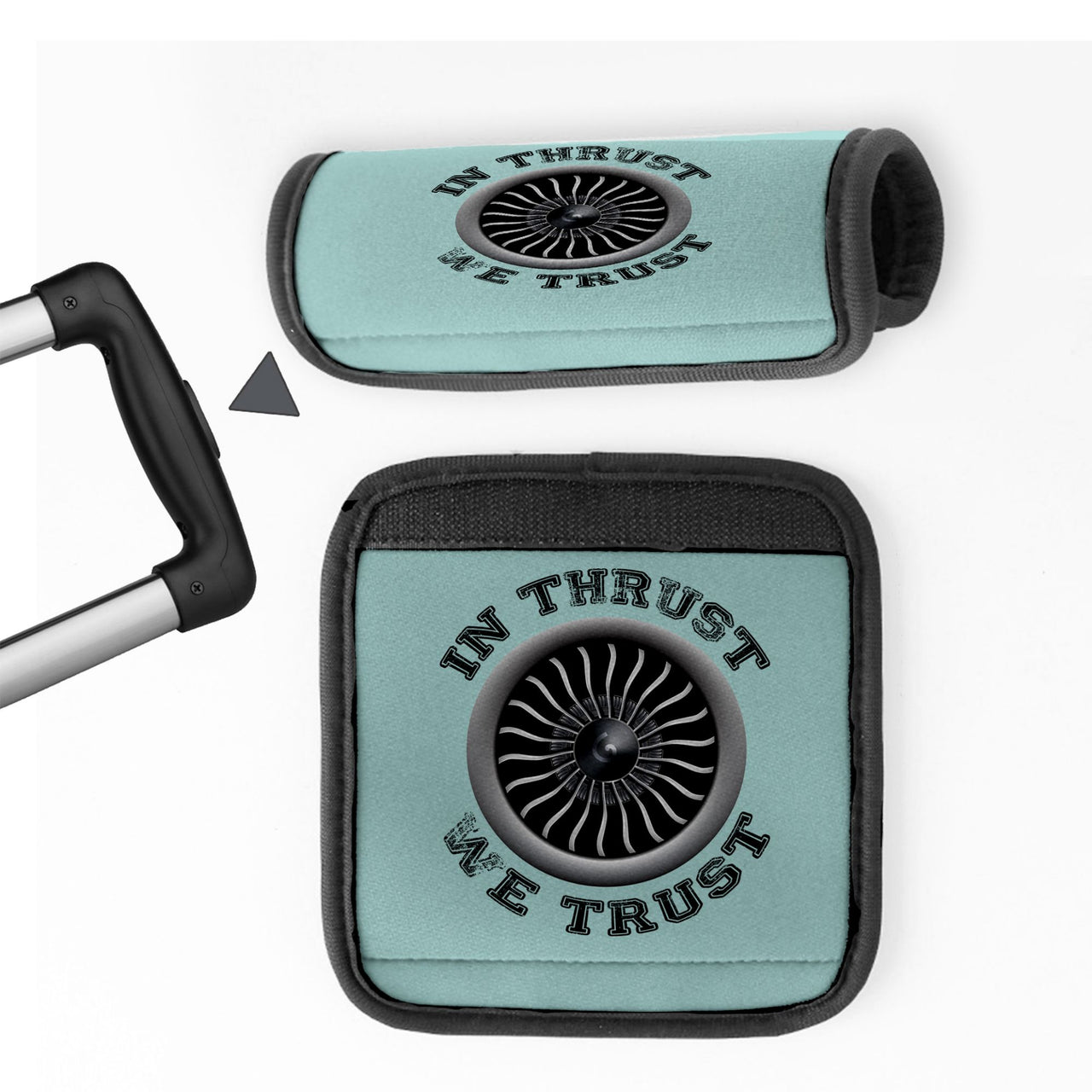 In Thrust We Trust (Vol 2) Designed Neoprene Luggage Handle Covers