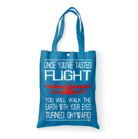 Thumbnail for Once You've Tasted Flight Designed Tote Bags