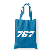 Thumbnail for 767 Flat Text Designed Tote Bags