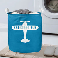 Thumbnail for Eat Sleep Fly & Propeller Laundry Basket - view 6