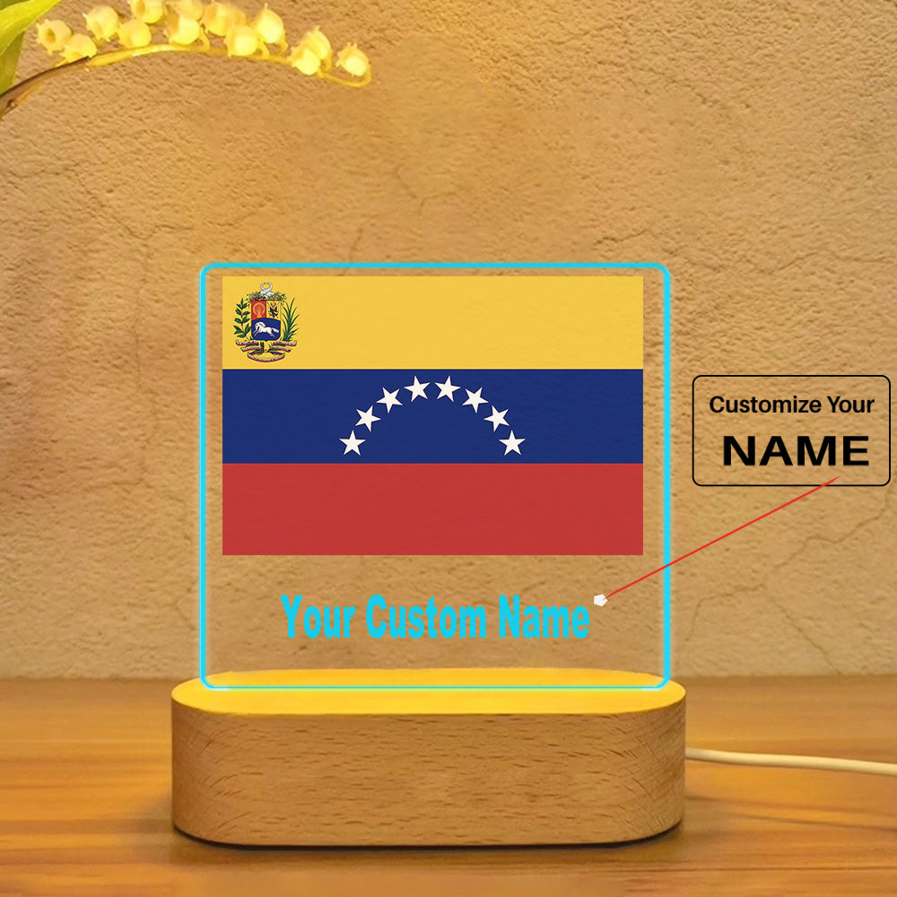 Venezuella Flag Designed Night Lamp
