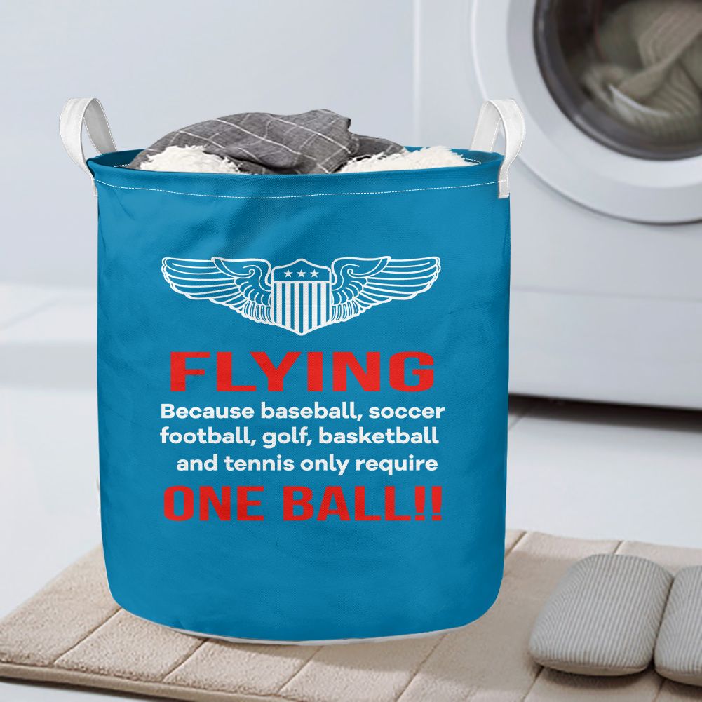 Flying One Ball Designed Laundry Baskets
