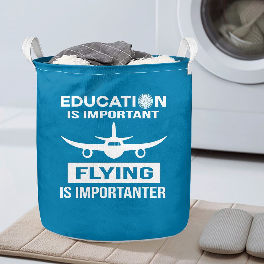 Flying is Importanter Designed Laundry Baskets