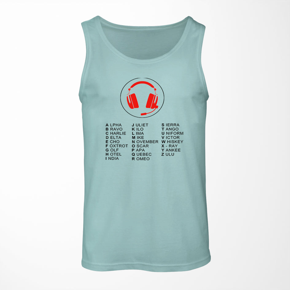 Aviation Alphabet 3 Designed Tank Tops