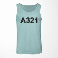 Thumbnail for A321 Flat Text Designed Tank Tops