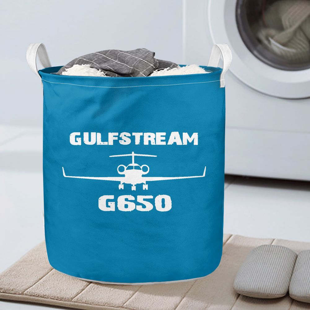 Gulfstream G650 & Plane Designed Laundry Baskets