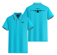 Thumbnail for ATR-72 Silhouette Designed Stylish Polo T-Shirts (Double-Side)