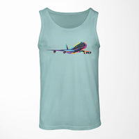 Thumbnail for Multicolor Airplane Designed Tank Tops